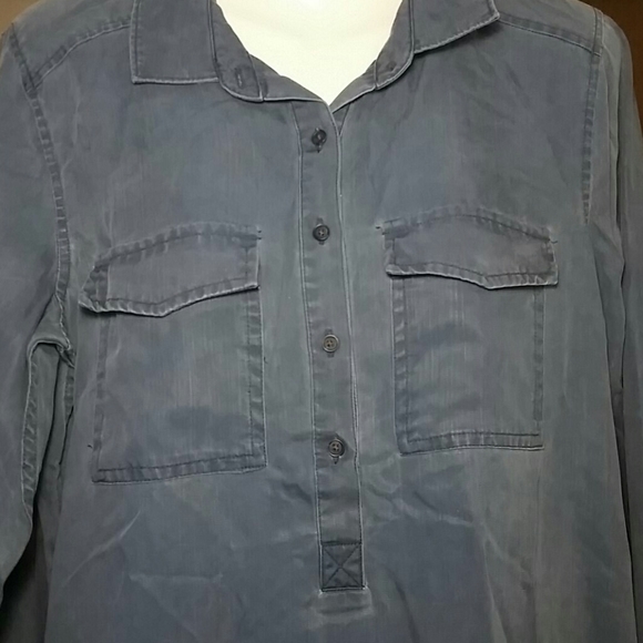 Faded Twill Military Utility Shirt Dress compared to Madewell - Picture 3 of 3